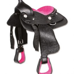 SELLA WESTERN SINTETICA, THINK PINK PER PONY Selle Ponies 